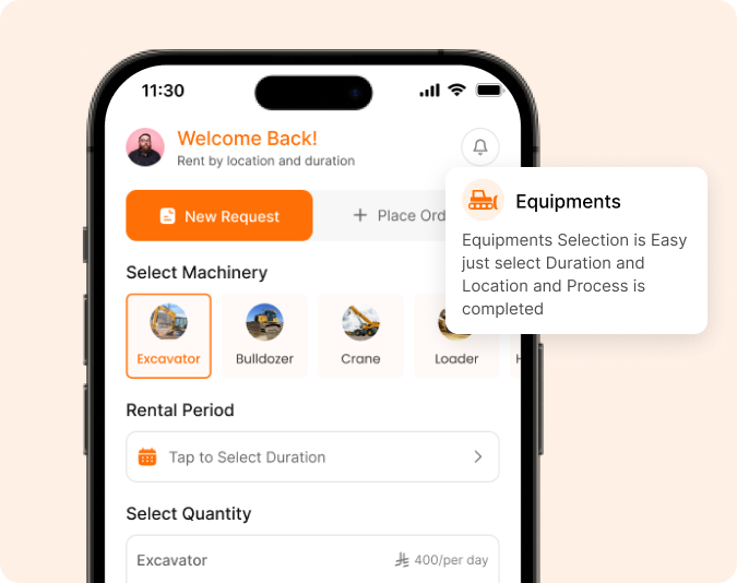Submit RFQ – app screen